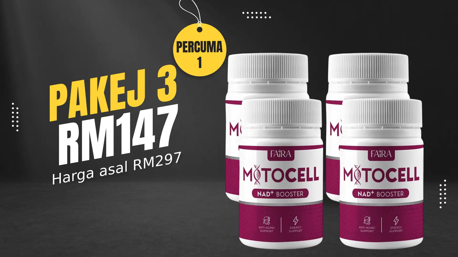 (3+1 Botol) Mitocell